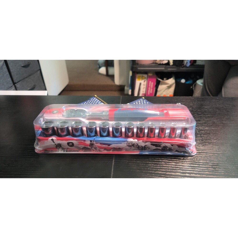 Snapon 250th Anniversary 3/8 Ratchet Set Metric 8-19 MM Brand New America 250th